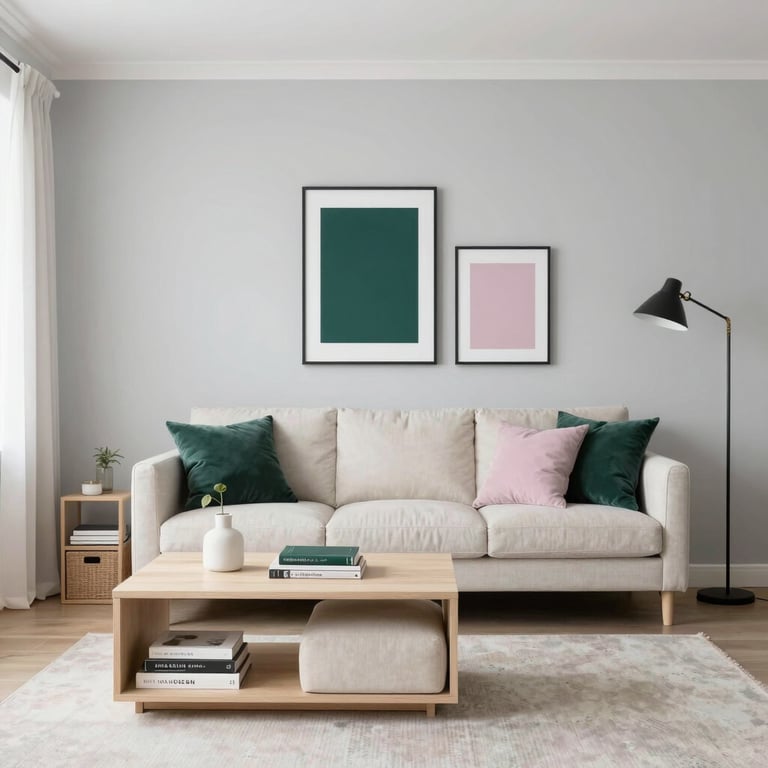 Bright living room with modern inventory