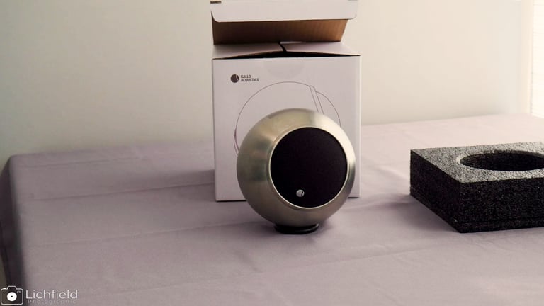 Adivia Speaker Unboxed, with box in the background