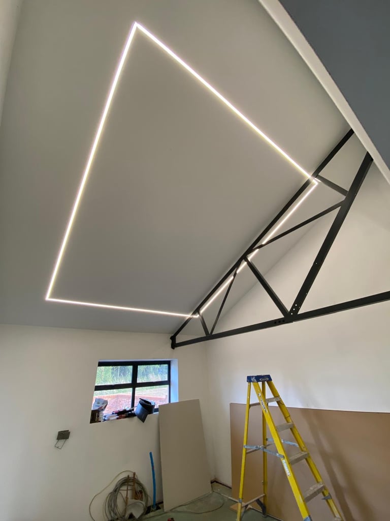 Feature ceiling lighting perfect for a modern home