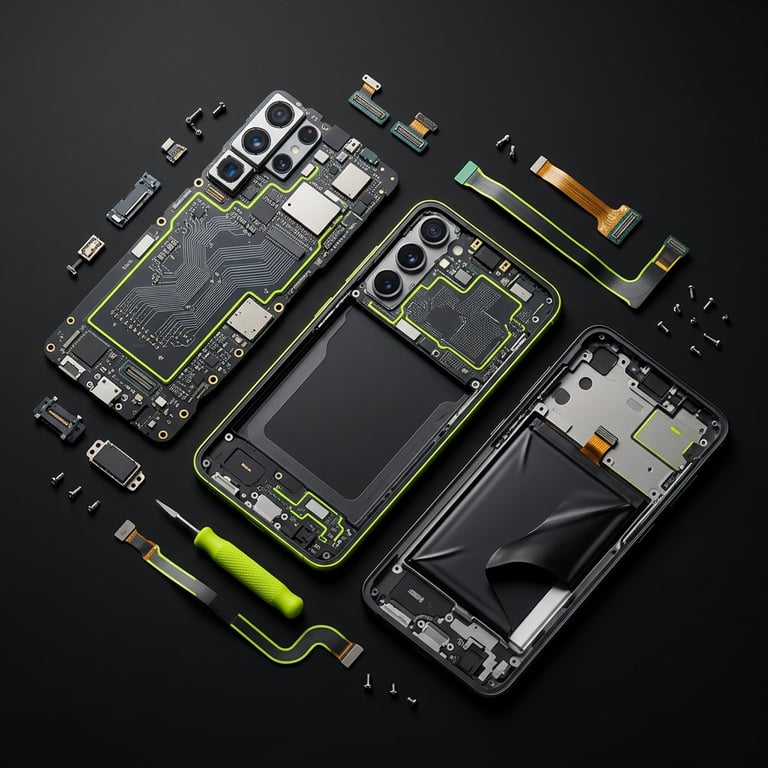 Samsung Galaxy Screen OLED LCD Digitizer Touch Screen Replacement Assembly with Frame.