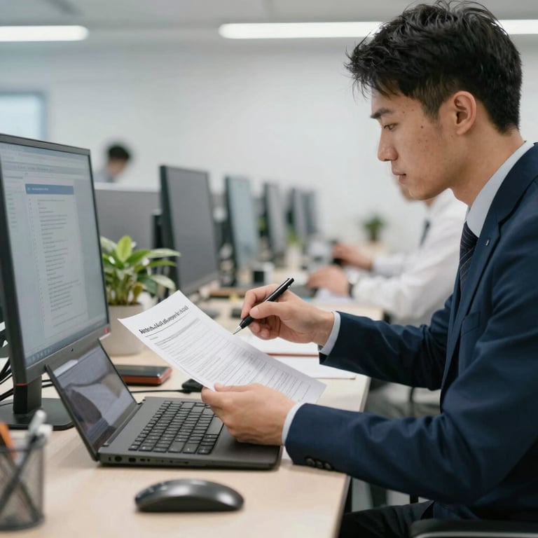A cargo ship loaded with containers sailing between Indonesian islands under a clear sky.