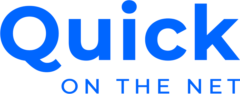 Quick on the Net blue logo
