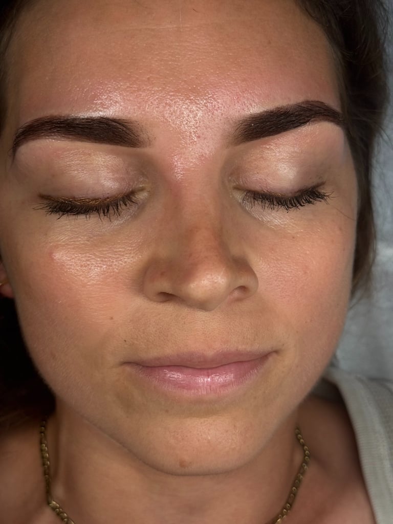 Before and after waxing at Mother of Pearl, Spring Branch Texas