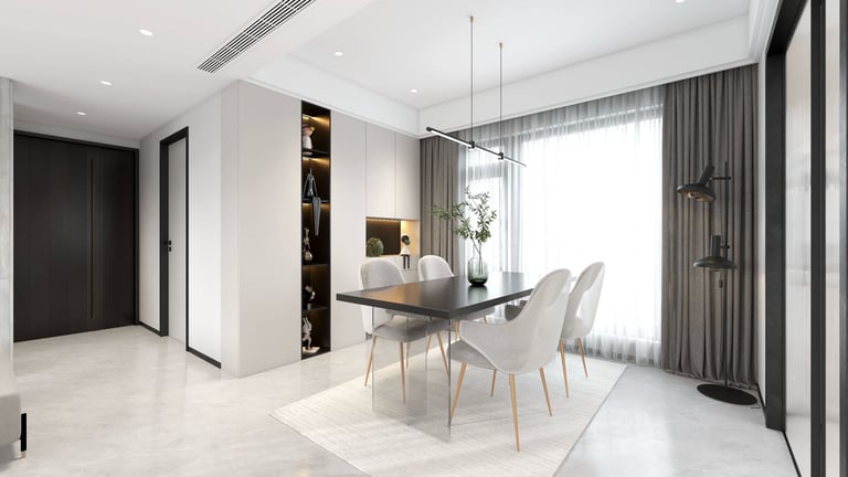 FayNza : Aménagement moderne et très lumineux Salle à manger