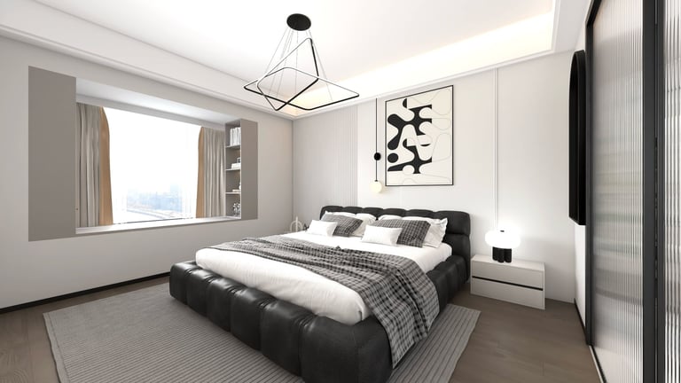 FayNza : Aménagement moderne et très lumineux chambre