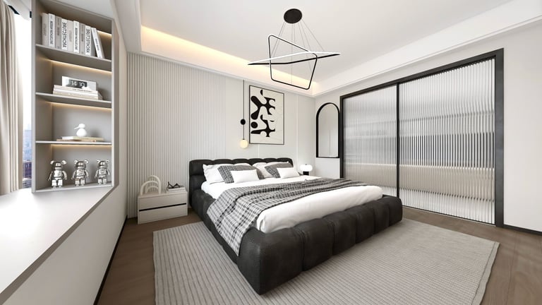 FayNza : Aménagement moderne et très lumineux chambre