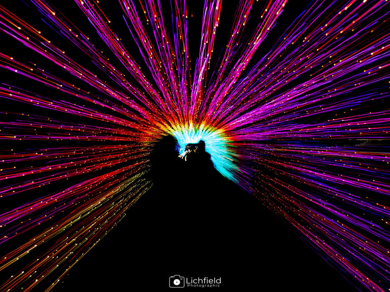 Luminate Zoom Burst image of light tunnel