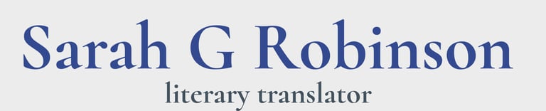 Sarah G Robinson Literary Translator logo