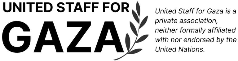 UN STAFF FOR GAZA logo