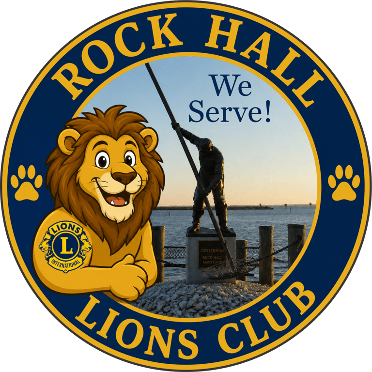 Rock Hall Lions Club logo