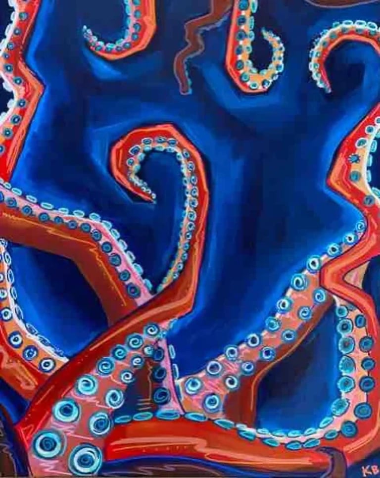 Octopus painting 