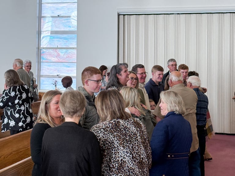 People joining as new members of  Mount Zion Baptist Church, aka The Church in the Mount