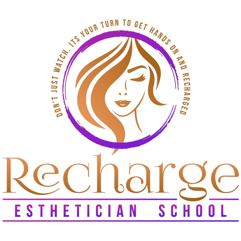 Recharge Esthetician School logo