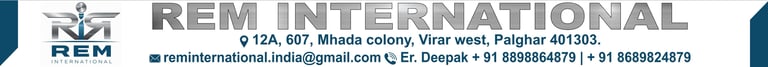 REM INTERNATIONAL logo