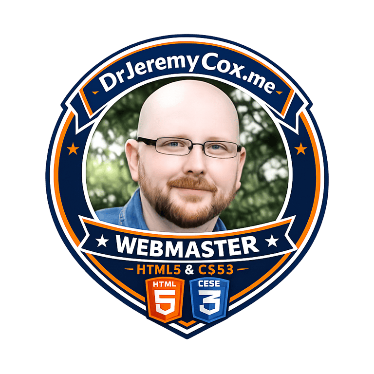 Dr Jeremy Cox Webmaster logo