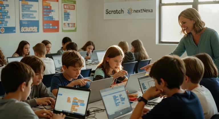 Kids Learning artificial intelligence through fun activities
