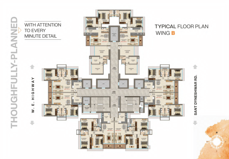 FLOOR PLANS DGS SHEETAL REGALIA BORIVALI EAST, DGS REGALIA, NENCY COLONY, BORIVALI EAST