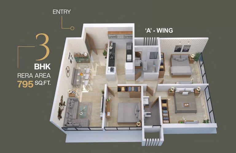 FLOOR PLANS DGS SHEETAL REGALIA BORIVALI EAST, DGS REGALIA, NENCY COLONY, BORIVALI EAST
