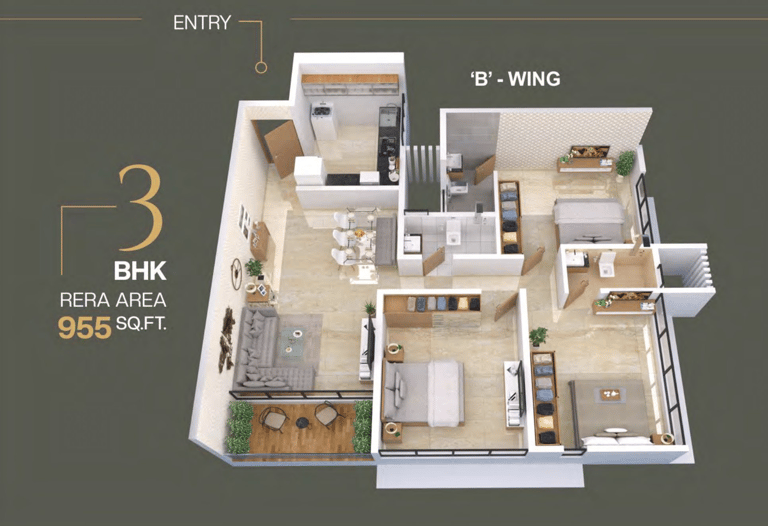 FLOOR PLANS DGS SHEETAL REGALIA BORIVALI EAST, DGS REGALIA, NENCY COLONY, BORIVALI EAST
