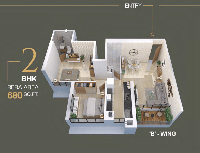 FLOOR PLANS DGS SHEETAL REGALIA BORIVALI EAST, DGS REGALIA, NENCY COLONY, BORIVALI EAST