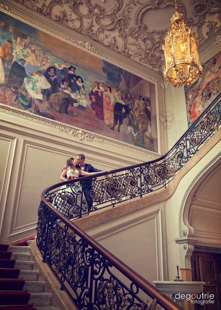 Hochzeitsfotografie Schloss Philippsruhe elegant vintage 