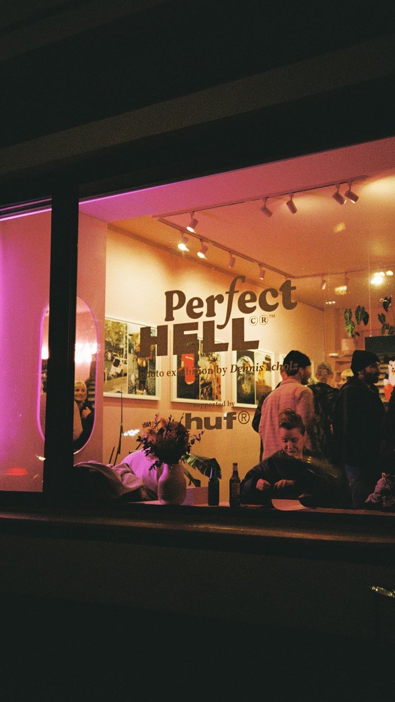 Perfect HELL™ exhibition window at Safelight Berlin
