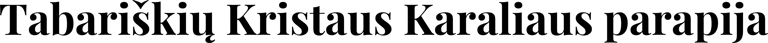 Tabariškių Kristaus Karaliaus parapija logo
