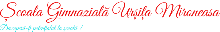 Școala Gimnazială Urșița Mironeasa logo