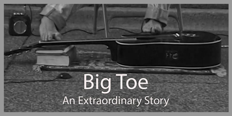 Poster for "Big Toe" documentary. Created by Comprehensive Creations.