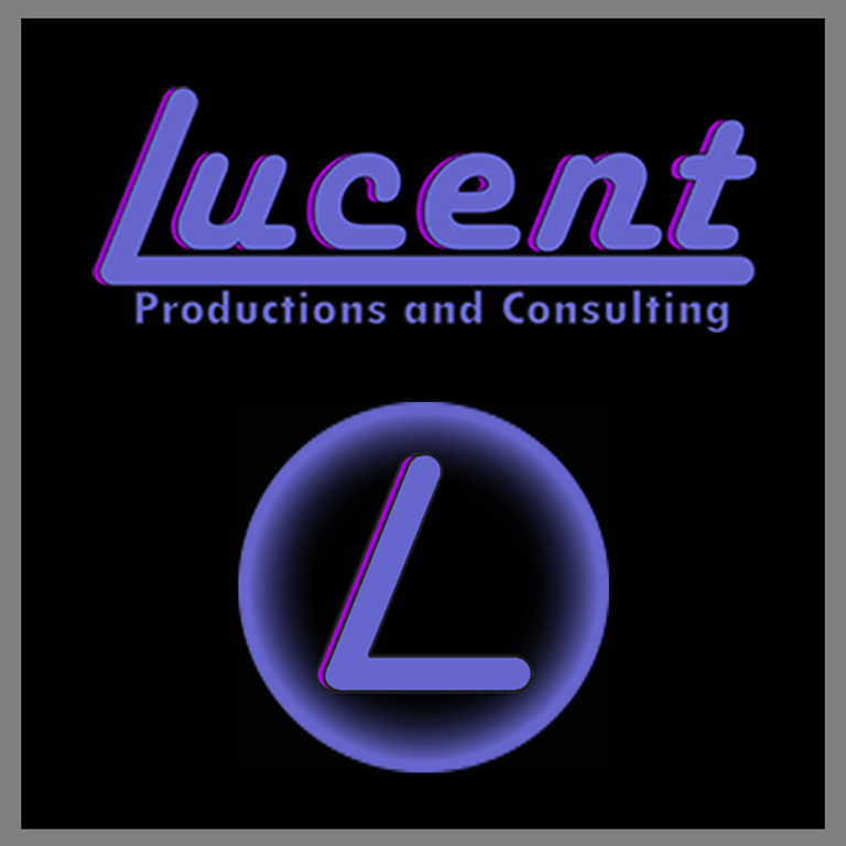 Lucent rectangle and circle logos. Created by Comprehensive Creations.