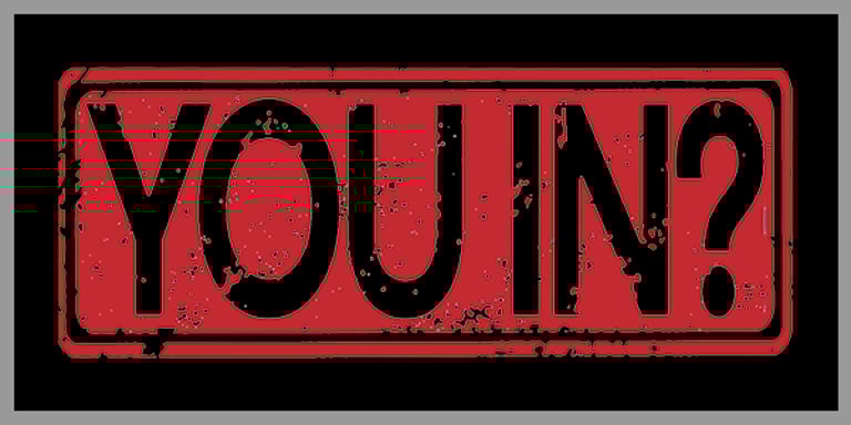 "You In?" logo designed for web adventure series by Comprehensive Creations.