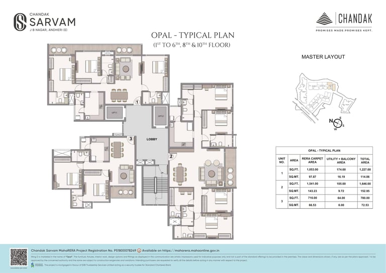 FLOOR PLANS CHANDAK SARVAM ANDHERI EAST, CHANDAK ANDHERI EAST, CHANDAK JB NAGAR, CHANDAK SARVAM JB NAGAR ANDHERI EAST