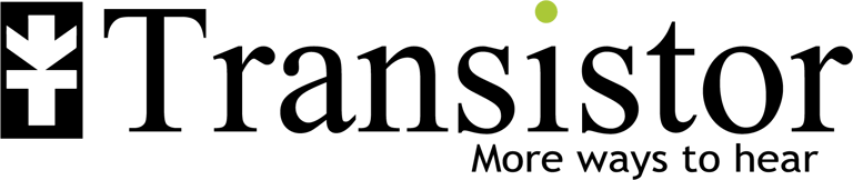 AB Transistor Sweden, hörslinga, teleslinga, ljudutjämning, portabel hörslinga, trasig hörslinga, T-SIGN logo