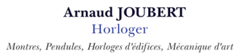 Horloger Arnaud Joubert logo
