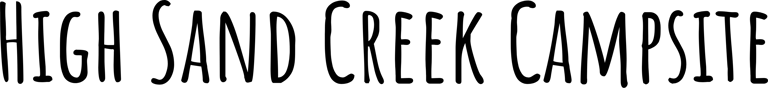 High sand creek campsite stiffkey logo