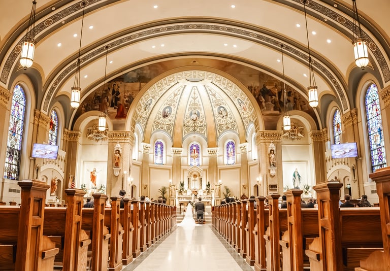 Catholic wedding ceremony, Illinois