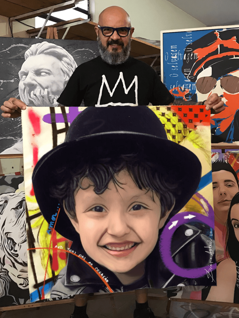  Ateliê do renomado artista plástico Sérgio Astral, conhecido por suas pinturas personalizadas e projetos artísticos.