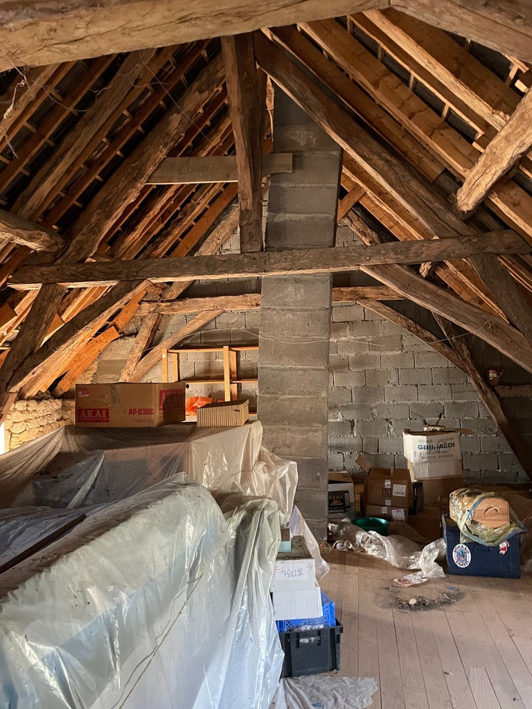 Combles avant travaux