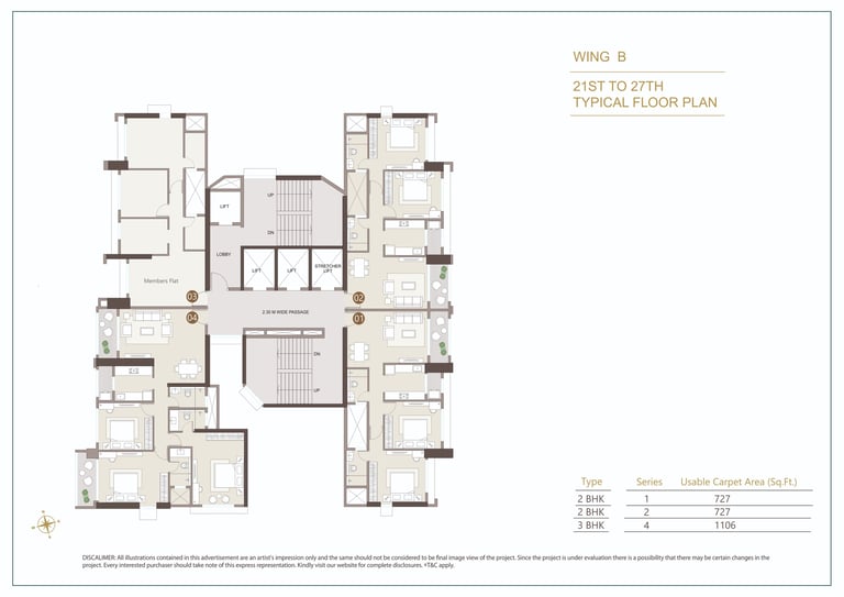 FLOOR PLAN KOLTE PATIL VIVERE GOREGAON WEST, KOLTE PATIL GOREGAON WEST, KOLTE PATIL BANGUR NAGAR