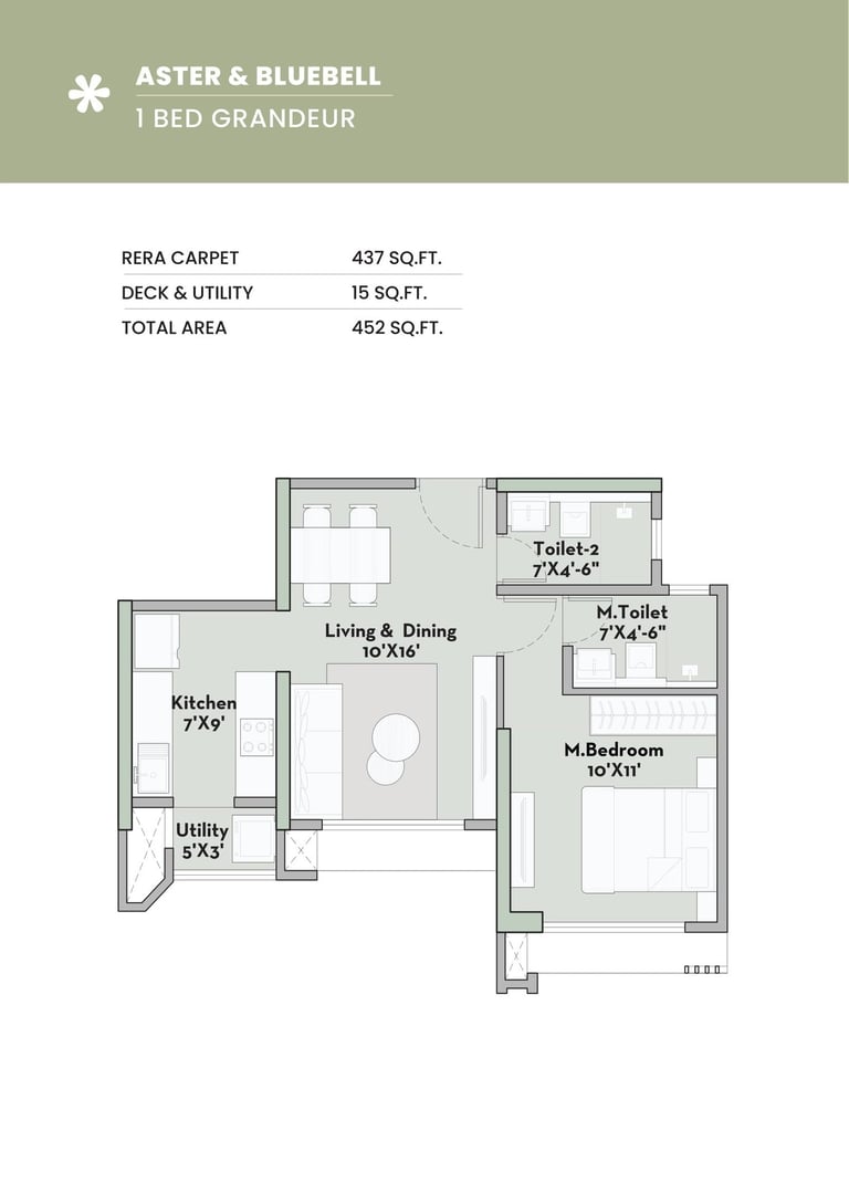 FLOOR PLAN PRESTIGE GARDEN TRAILS MIRA ROAD EAST, PRESTIGE MIRA ROAD EAST