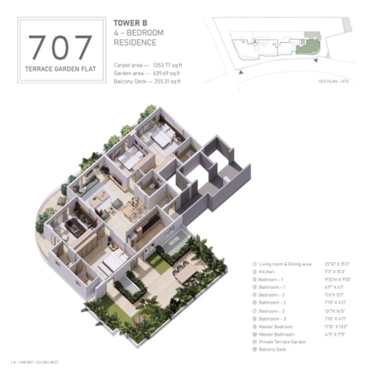 FLOOR PLAN AVANT PARK WEST VILE PARLE WEST, AVANT VILE PARLE WEST, PARK WEST VILE PARLE