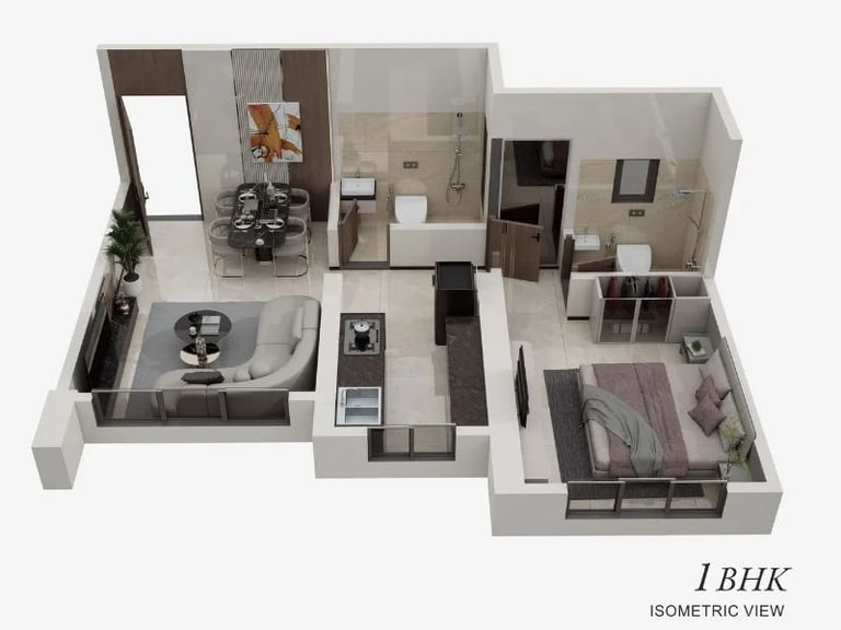 FLOOR PLAN VIHANG AVAANA MIRA ROAD EAST, VIHANG AHEAD, AVAANA, VINAY NAGAR, MIRA ROAD EAST