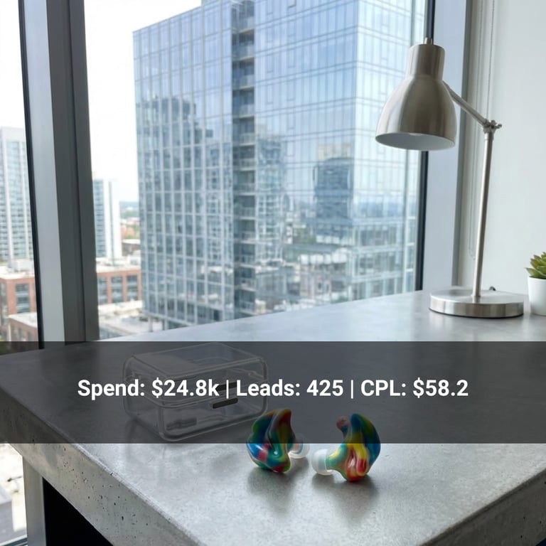 google ads for custom earplugs