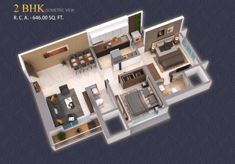Floor Plans Savaliya Sky Mira Road East, Savaliya Sky Kanakia, Savaliya Sky Mira Road E