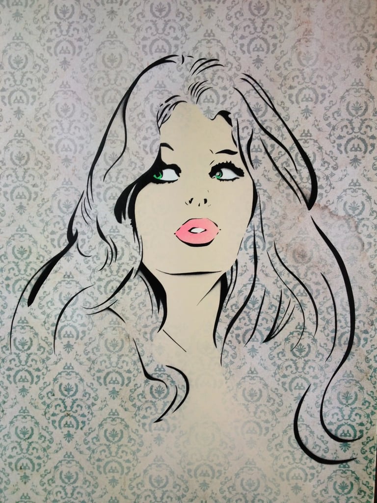 efin art woman portrait
