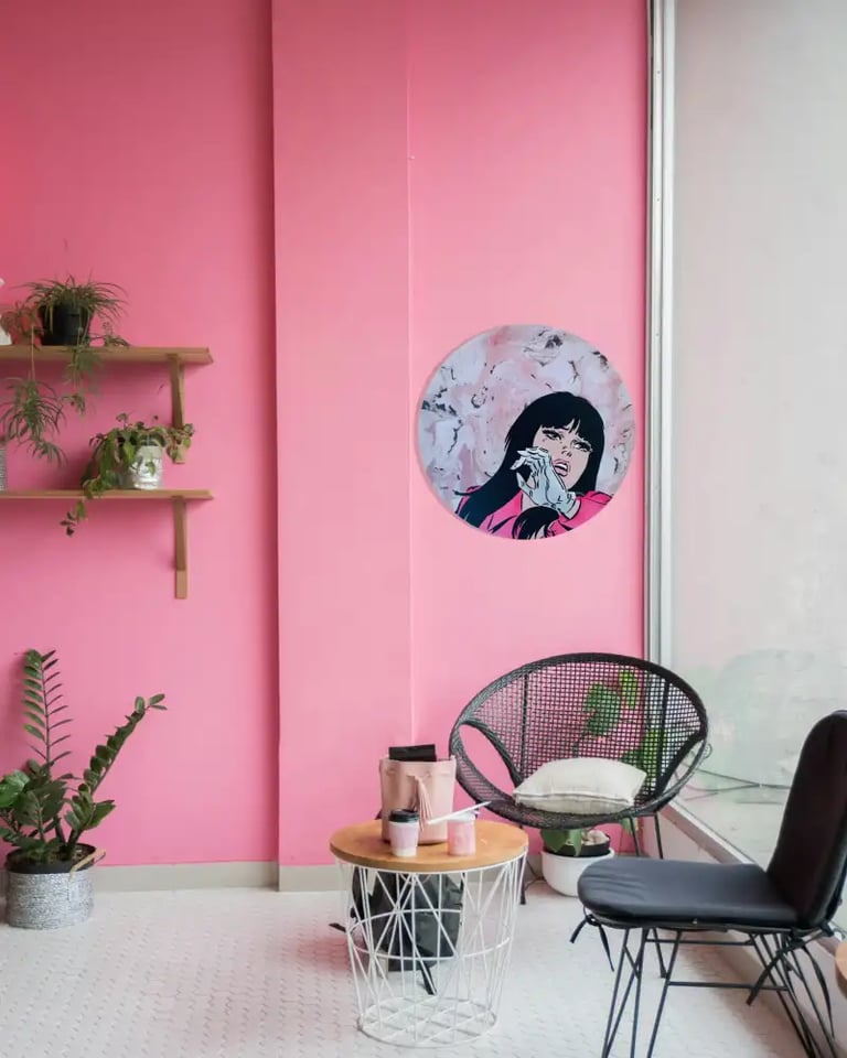 Efin art on wall
