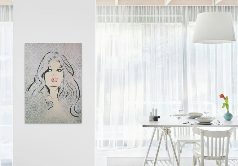 Efin art on wall