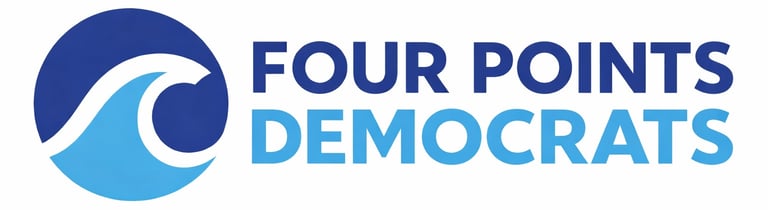 Four Points Democrats logo