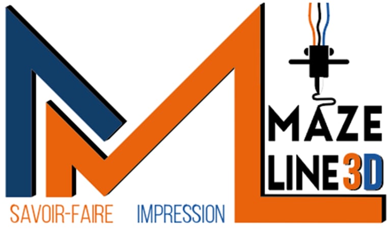 MAZELINE3D - Maquette, conception, scan & Impression 3D logo