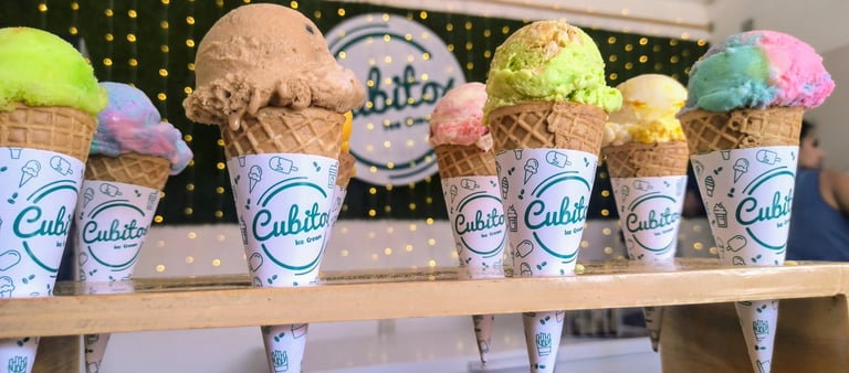Cubitos de sabores - La especialidad de la casa Cubitos Ice Cream